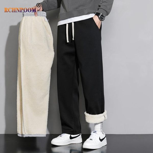 pants men winter lambswool warm thicken casual pants men plus fleece joggers sweatpants solid color loose brand trousers, Black
pants men winter lambswool warm thicken casual pants men plus fleece joggers sweatpants solid color loose brand trousers, Black