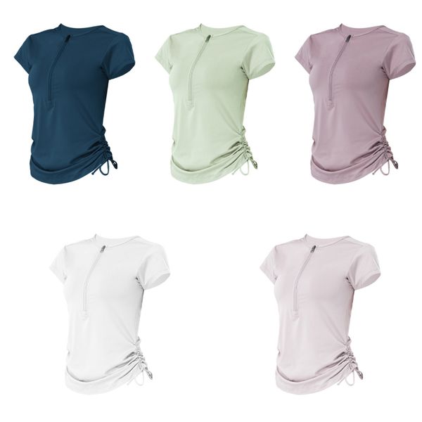 ll women yoga outfits t-shirts summer girls shirts sport short sleeve ladies sportswear gym exercise running fitness wear zipper drawstring
ll women yoga outfits t-shirts summer girls shirts sport short sleeve ladies sportswear gym exercise running fitness wear zipper drawstring