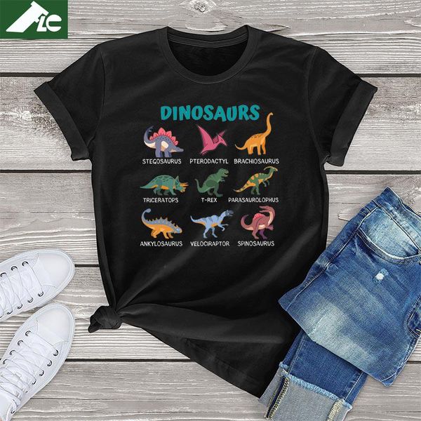 t-shirt 100% cotton dinosaur stegosaurus brachiosaurus graphic t shirt women funny trex pterodactyl casual female t shirt, White
t-shirt 100% cotton dinosaur stegosaurus brachiosaurus graphic t shirt women funny trex pterodactyl casual female t shirt, White