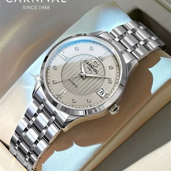 wristwatches jam tangan mekanis wanita mode karnaval baru 2023 otomatis pergerakan miyota tahan air baja karat safir 316l 230427, Slivery;brown
wristwatches jam tangan mekanis wanita mode karnaval baru 2023 otomatis pergerakan miyota tahan air baja karat safir 316l 230427, Slivery;brown