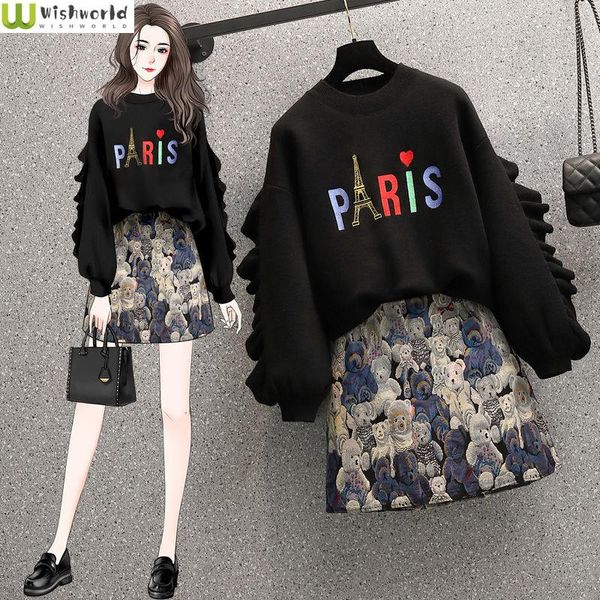 dress fashion spring and autumn women's suit 2022 new korean version loose print round neck print skirt twopiece set, White
dress fashion spring and autumn women's suit 2022 new korean version loose print round neck print skirt twopiece set, White