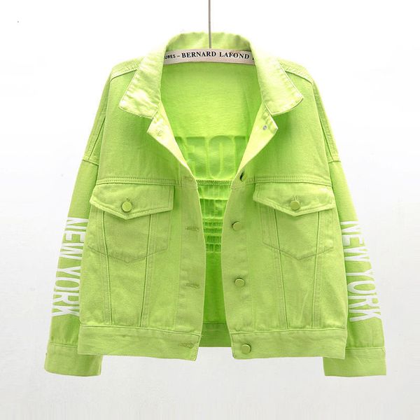 women's jackets short denim jacket women spring autumn cotton student jeans outwear letter print loose casual grass-green orange kw1016, Black;brown
women's jackets short denim jacket women spring autumn cotton student jeans outwear letter print loose casual grass-green orange kw1016, Black;brown