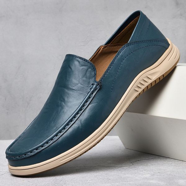 dress shoes genuine leather men casual business shoes fashion men loafers breathable walking shoes lightweight slip-on driving footwear 2304, Black
dress shoes genuine leather men casual business shoes fashion men loafers breathable walking shoes lightweight slip-on driving footwear 2304, Black