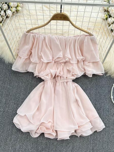 dresses summer one word collar strapless chiffon shirt new korean version sweet spicy super fairy ruffled waist vestidos women d1280, Black;gray
dresses summer one word collar strapless chiffon shirt new korean version sweet spicy super fairy ruffled waist vestidos women d1280, Black;gray