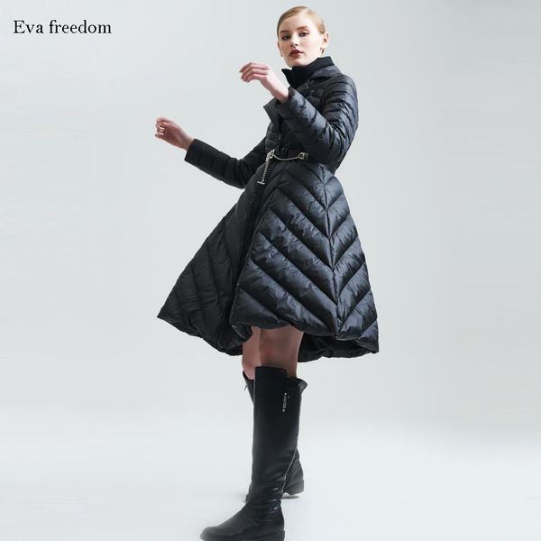 parkas premium brand eva om european style fashion women's jacket winter slim slimming long down jacket cold clothing women, Black
parkas premium brand eva om european style fashion women's jacket winter slim slimming long down jacket cold clothing women, Black