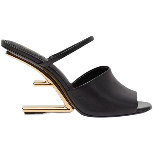 new strange style gold letter heel sandals summer 2023 womens dress party designer shoes fashion luxury slippers slingback, Black
new strange style gold letter heel sandals summer 2023 womens dress party designer shoes fashion luxury slippers slingback, Black