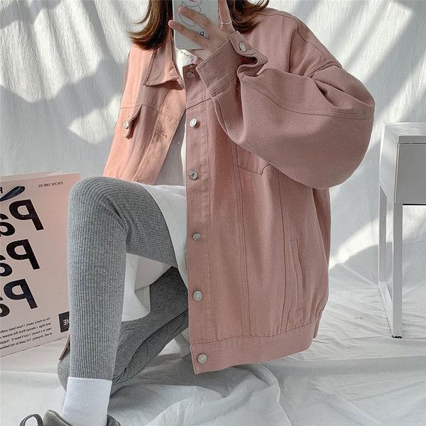 women's jackets women's oversize denim jacket loose vintage y2k pink jeans coats plus size clothing aesthetic vintage fall outfits, Black;brown
women's jackets women's oversize denim jacket loose vintage y2k pink jeans coats plus size clothing aesthetic vintage fall outfits, Black;brown