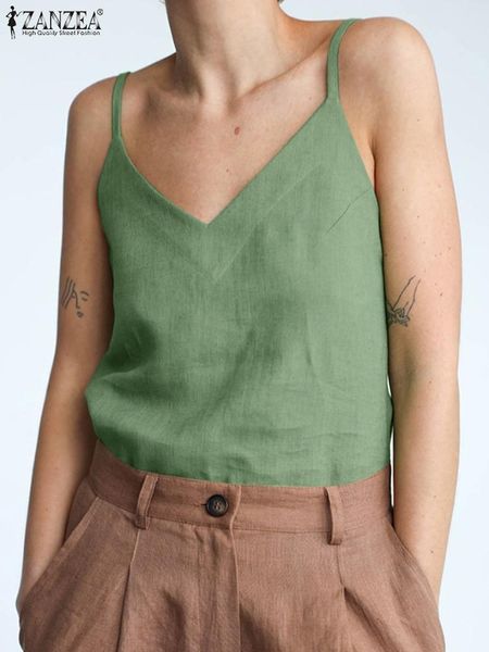 t-shirt zanzea women spaghetti strap camis summer elegant v neck loose tank casual cotton sleeveless blouse solid party beach top, White
t-shirt zanzea women spaghetti strap camis summer elegant v neck loose tank casual cotton sleeveless blouse solid party beach top, White