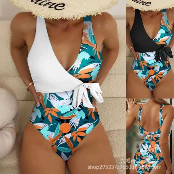 one swimwear women's piece bow cover up conservative bikini sport solid color panel print cross bikini
one swimwear women's piece bow cover up conservative bikini sport solid color panel print cross bikini