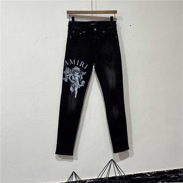 pants brand jeans designer fashion 2023 cool stylish leisure ripped black single knee men's hole high street print versatile slim skinn, Blue
pants brand jeans designer fashion 2023 cool stylish leisure ripped black single knee men's hole high street print versatile slim skinn, Blue