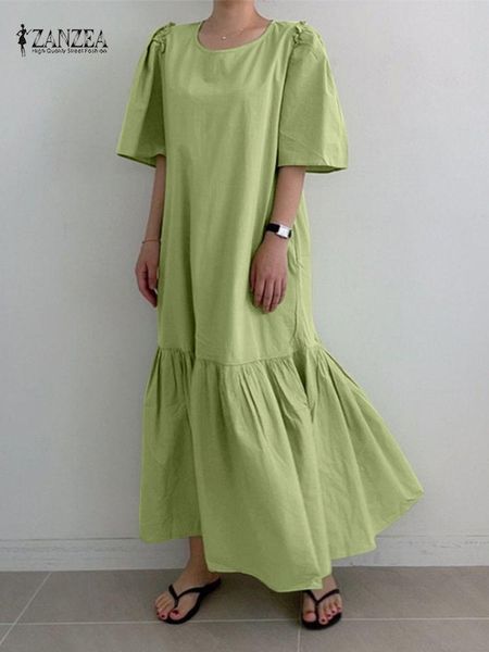dresses zanzea bohemian summer elegant long dress women half sleeve oneck solid color vestidos female casual fashion holiday robe 2023, Black;gray
dresses zanzea bohemian summer elegant long dress women half sleeve oneck solid color vestidos female casual fashion holiday robe 2023, Black;gray