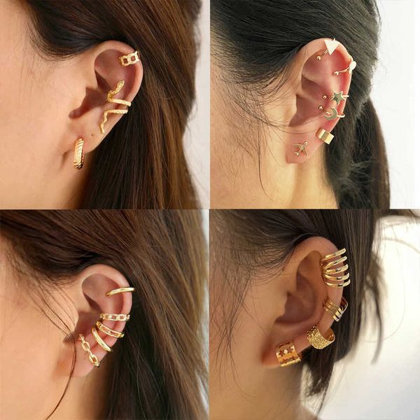 charm vintage gold color clip earrings set crystal non-piercing ear cuff ear ds hollow earrings for women trendy jewelry wholesale aa230427, Golden
charm vintage gold color clip earrings set crystal non-piercing ear cuff ear ds hollow earrings for women trendy jewelry wholesale aa230427, Golden