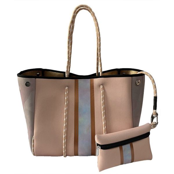 fashion large capacity custom perforated waterproof neoprene bag women tote handbag shoulder smooth beach bag
fashion large capacity custom perforated waterproof neoprene bag women tote handbag shoulder smooth beach bag