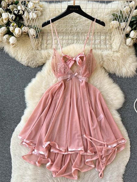 pyjamas singreiny women nightwear mesh night dress thin tansparent lace pajamas dressthong ladies romantic backless nightie 230428, Black;white
pyjamas singreiny women nightwear mesh night dress thin tansparent lace pajamas dressthong ladies romantic backless nightie 230428, Black;white