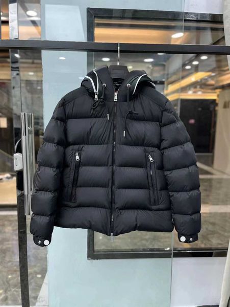 men nylon down short jacket shiny laque full rib sleeve designer gentleman removed hood welt pocket zipper snap warm coat women parka street, Black
men nylon down short jacket shiny laque full rib sleeve designer gentleman removed hood welt pocket zipper snap warm coat women parka street, Black