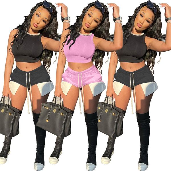 dress 2022 casaul women biker two piece set crop tank + split pants streetwear sportsuit clothes for women outfit, White
dress 2022 casaul women biker two piece set crop tank + split pants streetwear sportsuit clothes for women outfit, White