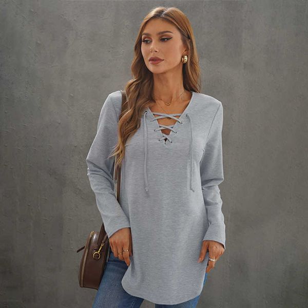 fall shiying women's 2023 new solid color chest cross strap v-neck sweater, Black
fall shiying women's 2023 new solid color chest cross strap v-neck sweater, Black