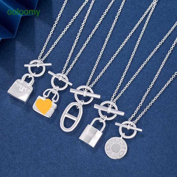 hemrres designer necklace high version letter pig nose necklace for women 925 sterling silver bag plain tassel ot buckle elegant and luxurio, Black
hemrres designer necklace high version letter pig nose necklace for women 925 sterling silver bag plain tassel ot buckle elegant and luxurio, Black