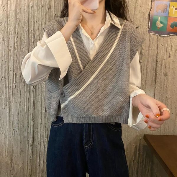 vests damska kamizelka z dzianiny kamizelki damskie jednoprzyciskowe cropwszystkie mecze chic fashion vneck styl preppy elegancka, Black;white
vests damska kamizelka z dzianiny kamizelki damskie jednoprzyciskowe cropwszystkie mecze chic fashion vneck styl preppy elegancka, Black;white
