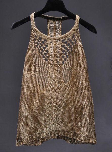 tanks 2019 summer hollow out knitted camis women shiny bling sequined tanks women shiny sequins tanks gold camis, Black;white
tanks 2019 summer hollow out knitted camis women shiny bling sequined tanks women shiny sequins tanks gold camis, Black;white