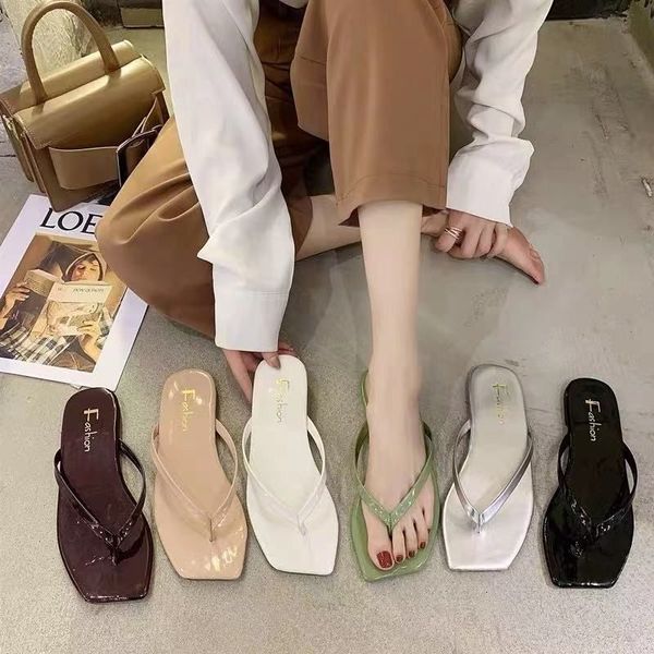 slippers summer women flip flops slides fashion squared toes flat heels beach ins students pu throng slipper 230427, Black
slippers summer women flip flops slides fashion squared toes flat heels beach ins students pu throng slipper 230427, Black