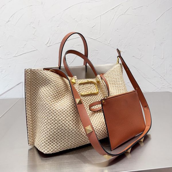 5a straw totes bag lafite woven handbags women hollow-out beach bags large capacity cross body bag genuine leather handle interior zipper po
5a straw totes bag lafite woven handbags women hollow-out beach bags large capacity cross body bag genuine leather handle interior zipper po