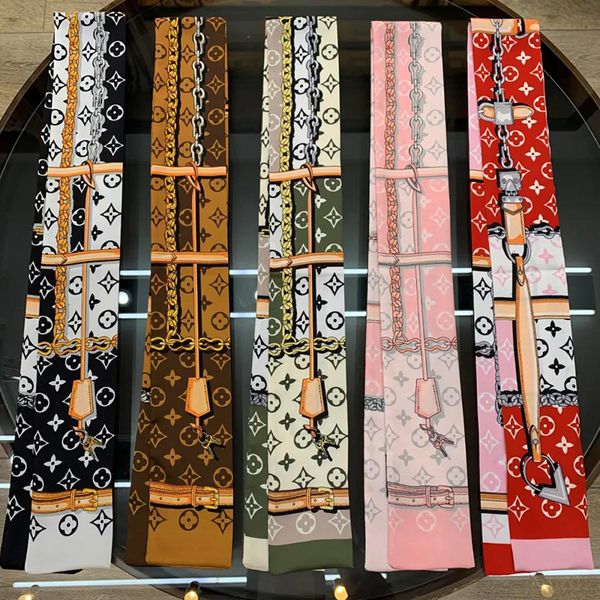 four leaf clover designer scarf silk fabric chiffon headband luxury style for women&girl gift long handle bag scarves head wraps high qualit, Blue;gray
four leaf clover designer scarf silk fabric chiffon headband luxury style for women&girl gift long handle bag scarves head wraps high qualit, Blue;gray