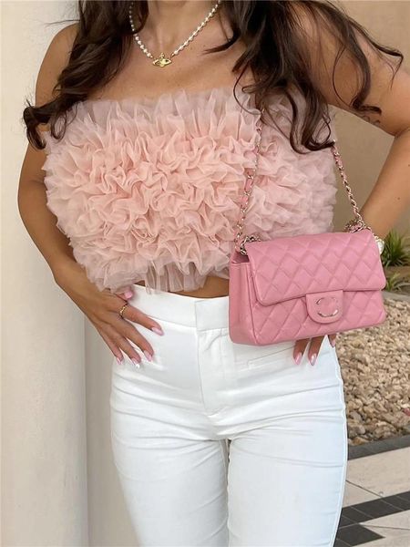 tanks woman sweet pink strapless mesh cropped 2022 summer female sweet knit elastic party ladies elegant zipper short tanks, Black;white
tanks woman sweet pink strapless mesh cropped 2022 summer female sweet knit elastic party ladies elegant zipper short tanks, Black;white