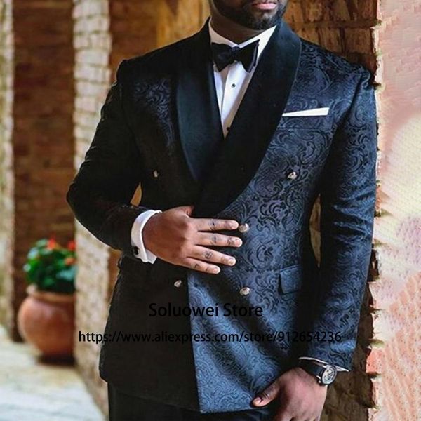blazers navy blue floral jacquard suits for mens slim fit 2 piece jacket pants set double breasted groom wedding tuxedo terno masculino, White;black
blazers navy blue floral jacquard suits for mens slim fit 2 piece jacket pants set double breasted groom wedding tuxedo terno masculino, White;black