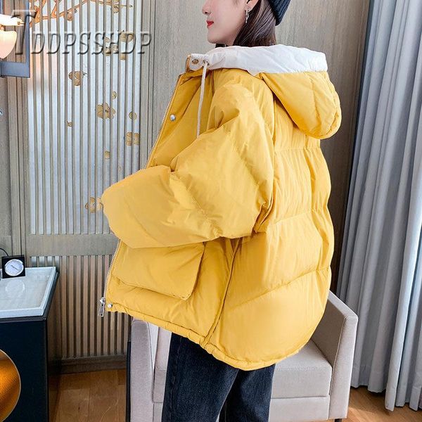 leather 2019 winter new thick women parkas korean short style hoodie female coat, Black
leather 2019 winter new thick women parkas korean short style hoodie female coat, Black