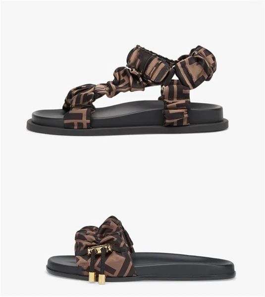 2023 designer print women's feel brown satin sandals silk scarf fabric comfortable soft flat slippers beach shoes sandals loafers upper, Black
2023 designer print women's feel brown satin sandals silk scarf fabric comfortable soft flat slippers beach shoes sandals loafers upper, Black