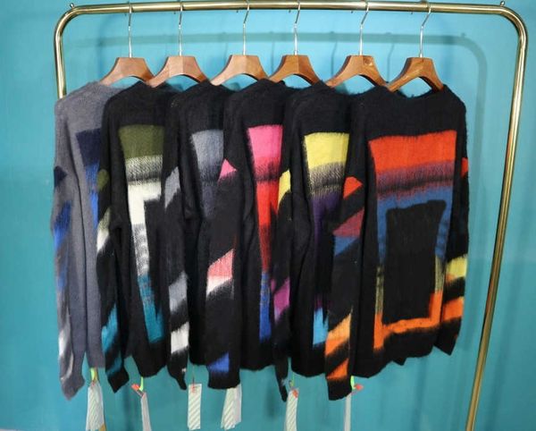 high version designer sweater offss fashion color-changing men's and women's same style loose pullover crewneck sweater classic pr, White;black
high version designer sweater offss fashion color-changing men's and women's same style loose pullover crewneck sweater classic pr, White;black