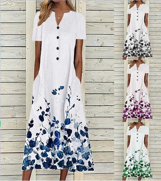 summer casual womens clothing dresses leaf printed v neck pocket short sleeve, Black;gray
summer casual womens clothing dresses leaf printed v neck pocket short sleeve, Black;gray