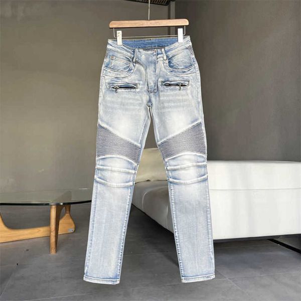 stylish men's jeans designer fashion pants cool 2023 leisure ripped brand winter wash rap slim high street man i9ra, Blue
stylish men's jeans designer fashion pants cool 2023 leisure ripped brand winter wash rap slim high street man i9ra, Blue