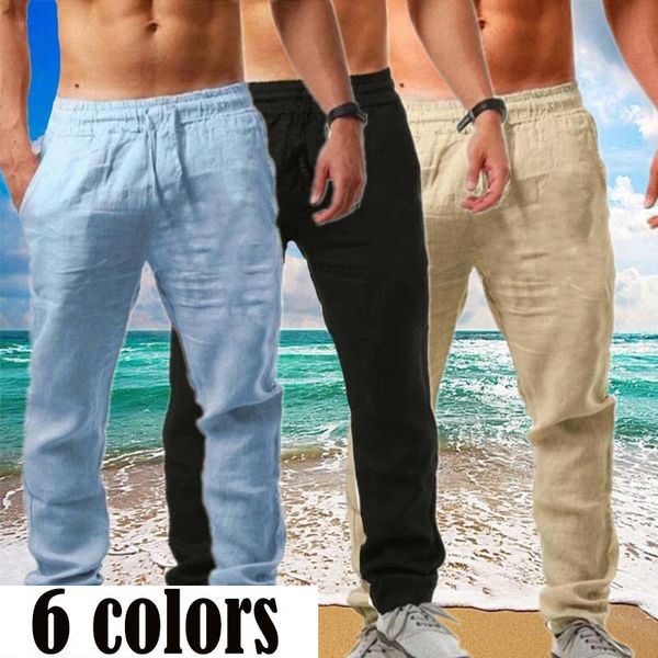 pants men's cotton linen pants male autumn new breathable solid color linen trousers fitness streetwear, Black
pants men's cotton linen pants male autumn new breathable solid color linen trousers fitness streetwear, Black