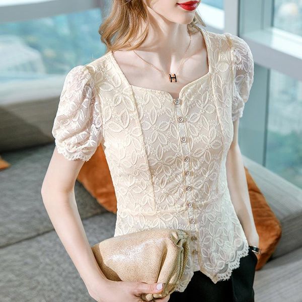 t-shirt shortsleeved tshirt women's summer 2022 new retro french lace shirt collarbone square collar puff sleeve y2k top, White
t-shirt shortsleeved tshirt women's summer 2022 new retro french lace shirt collarbone square collar puff sleeve y2k top, White