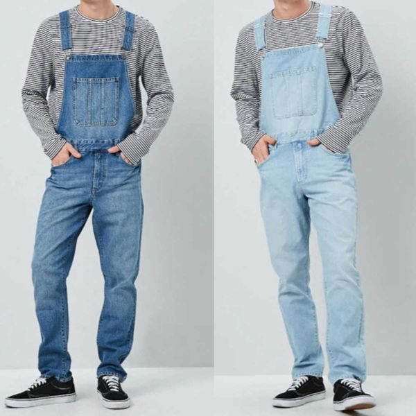 men's jeans men's strap jeans men's work jeans new stylexuoixuoi, Blue