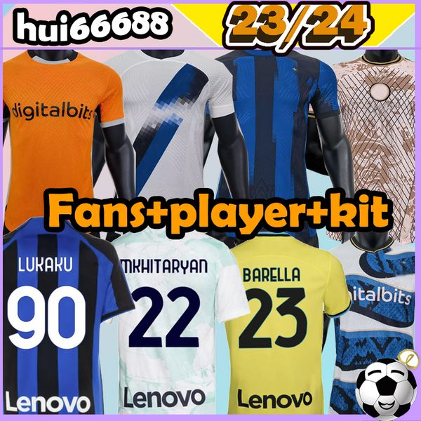 23/24 lukaku soccer jerseys player barella lautaro skriniar 22 23 24 inters eriksen inters dzeko correa vecino brozovic sensi third milans m, Black;yellow
23/24 lukaku soccer jerseys player barella lautaro skriniar 22 23 24 inters eriksen inters dzeko correa vecino brozovic sensi third milans m, Black;yellow