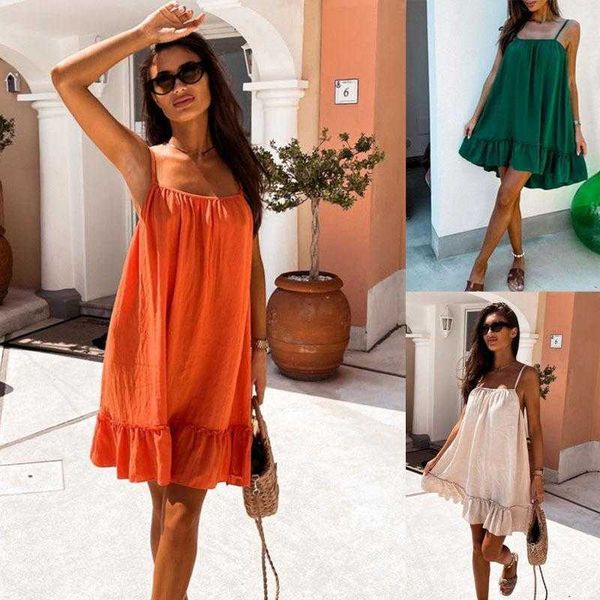 summer solid color and dress v neck backless cap sleeve loose ruffled, Black;gray
summer solid color and dress v neck backless cap sleeve loose ruffled, Black;gray