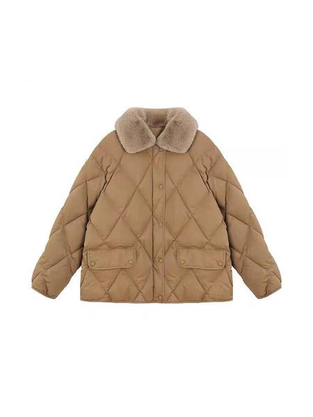 leather autumn winter women solid color vintage cotton padded coat plush lapel baggy long sleeve lady down jacket simple daily basic, Black
leather autumn winter women solid color vintage cotton padded coat plush lapel baggy long sleeve lady down jacket simple daily basic, Black