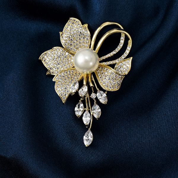 pins brooches suyu copper microset cubic zirconia luxury flowers imitation pearl brooch female suit accessories coat silk scarf buckle 23042, Gray
pins brooches suyu copper microset cubic zirconia luxury flowers imitation pearl brooch female suit accessories coat silk scarf buckle 23042, Gray