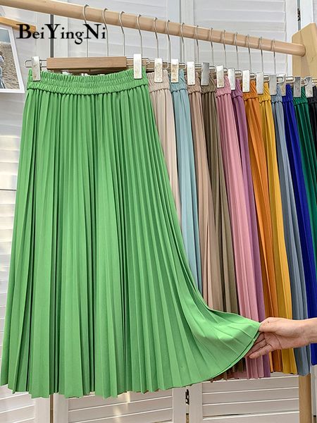 skirts beiyingni skirts for womens solid color kawaii elastic high waist korean fashion midi pleated skirt elegant slim falda jupe 230428, Black
skirts beiyingni skirts for womens solid color kawaii elastic high waist korean fashion midi pleated skirt elegant slim falda jupe 230428, Black