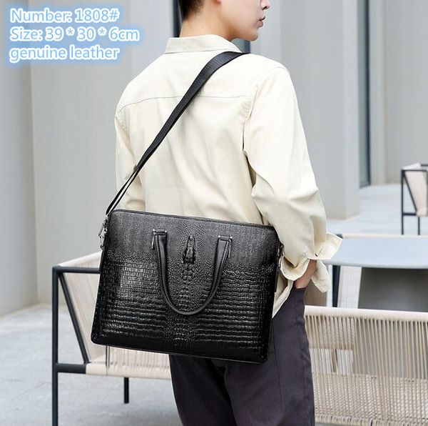factory wholesale men shoulder bags 2 styles horizontal embossed leather business briefcase classic crocodile mens handbag double zipper fas
factory wholesale men shoulder bags 2 styles horizontal embossed leather business briefcase classic crocodile mens handbag double zipper fas