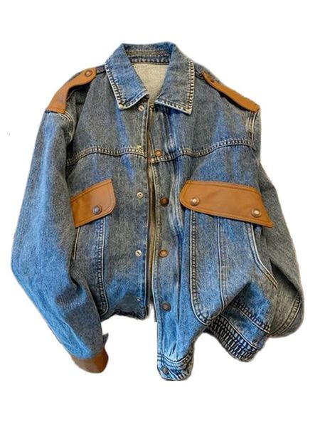 women's jackets spring vintage denim jacket women fashion autumn loose harajuku bf casual streetwear jeans coat 230428, Black;brown
women's jackets spring vintage denim jacket women fashion autumn loose harajuku bf casual streetwear jeans coat 230428, Black;brown