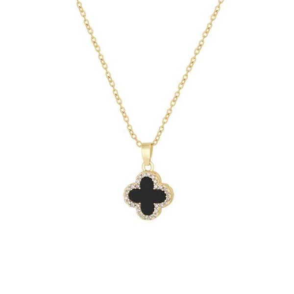 van clover necklace four leaf chain jewelry crystal bud titanium steel female light luxury niche clavicle simple and versatile neck sweater, Silver
van clover necklace four leaf chain jewelry crystal bud titanium steel female light luxury niche clavicle simple and versatile neck sweater, Silver