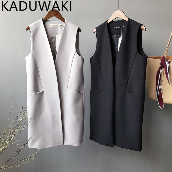 leather korean style chic v neck long suit jackets women autumn 2023 new loose casual vintage waistcoat office lady sleeveless tank, Black
leather korean style chic v neck long suit jackets women autumn 2023 new loose casual vintage waistcoat office lady sleeveless tank, Black