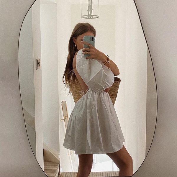 dresses yimunancy backless dress women sweet ball gown dress 2020 ladies summer puff sleeve party dresses robes, Black;gray
dresses yimunancy backless dress women sweet ball gown dress 2020 ladies summer puff sleeve party dresses robes, Black;gray