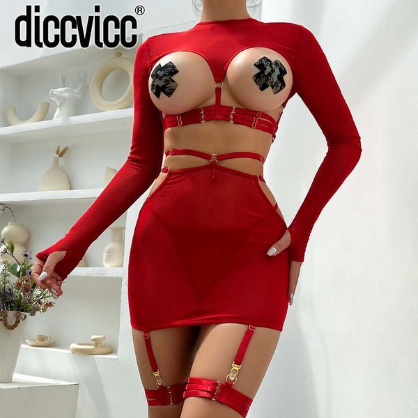 set diccvicc pakaian dalam lengan panjang atasan porno jaring tipis seksi rok tanpa tali balutan telanjang pakaian dalam erotis tanpa sensor, Red;black
set diccvicc pakaian dalam lengan panjang atasan porno jaring tipis seksi rok tanpa tali balutan telanjang pakaian dalam erotis tanpa sensor, Red;black