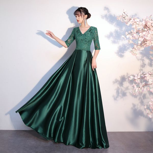 2023 new green v-neck elegant evening dress banquet fashion dress purchase contact us, Black;red
2023 new green v-neck elegant evening dress banquet fashion dress purchase contact us, Black;red