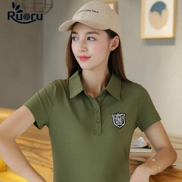 polos ruoru summer polo shirt women embroidery women polos business leisure slimming cotton polo femme fashion style, White
polos ruoru summer polo shirt women embroidery women polos business leisure slimming cotton polo femme fashion style, White